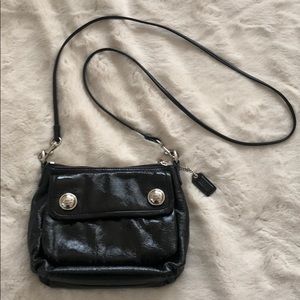 Coach Black Patent Leather Crossbody